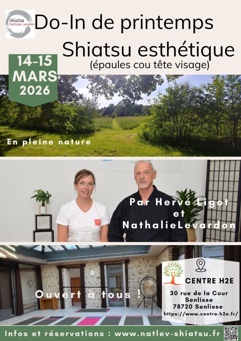 Do-In printemps et stage shiatsu esthétique